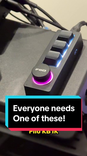 I think every computer setup needs this addordable little gadget! #fiio #kb1k #fyp #new #gadget #techtok #affordable #accessories #addon #pc #pcsetup #mechanicalkeyboard #rgb #simracing #simracingsetup #nztiktok #pbtech #vale #peripherals