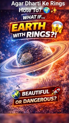 What If Earth Had Rings Like Saturn? 😱🪐#facts #shorts #trending