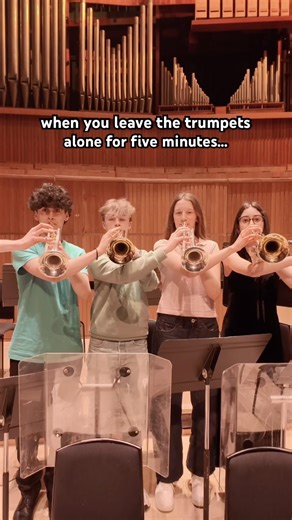 …this happens 👀🎺 #trumpet #orchestra