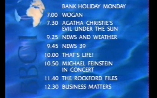 【广播电视】【英国】英国广播公司(BBC 1) 闭台(1989.08.27/28)