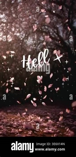 spring background with bokeh lights and glowing abstract, forest blurred