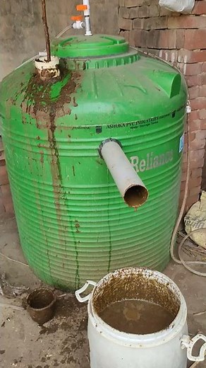 mini biogas plant in 1000 litre water tank #shorts