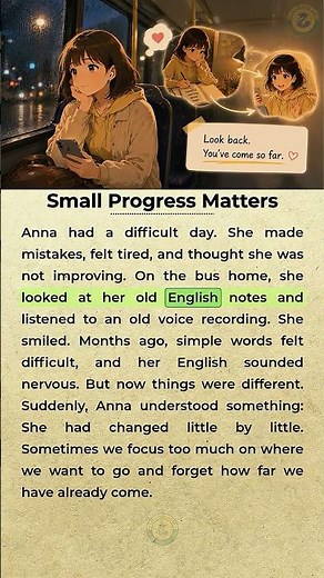Small Progress Matters 🌧️ | Learn English Short Story #learnenglish #englishpractice