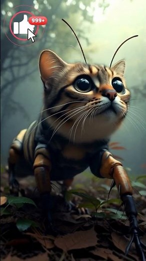 Cat-Caterpillar on a Tree: Real Footage or CGI Trick? 🤯🐛😺