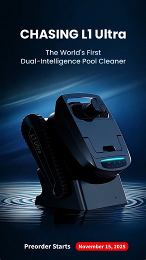【Teaser】The CHASING L1 Ultra – your new smart pool cleaning BFF! LiDAR Mapping, AI-powered navigation, and 6x efficient cleaning than rivals. PRE-SALE on 15th Nov. #PoolMaintenance #LiDARMapping #SmartLiving #RoboticPoolCleaner #poolcleaning | Chasing Poolmate | Facebook