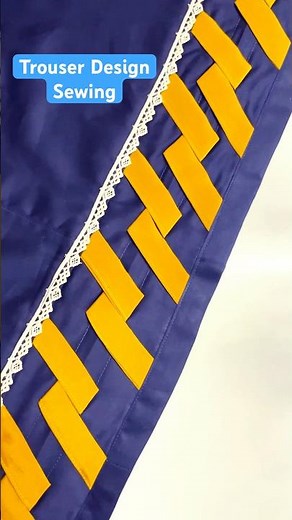 Make Your Own Trendy Trousers! ✂️💃 (Easy Sewing Tutorial) #trouserdesign #sewingtutorial