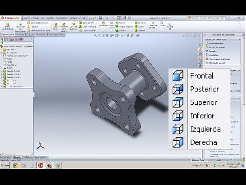 Cambiar vista en pieza elaborada en Solidworks 2013