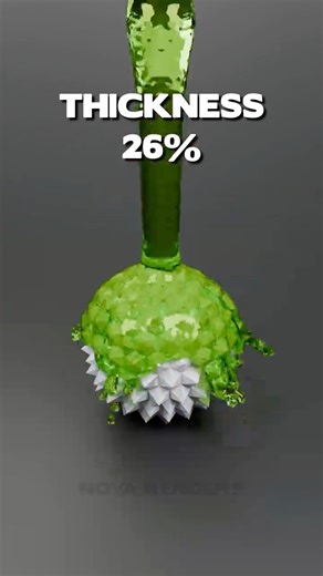 Liquid Viscosity Test - 0% to 100% on a Spiky Marble Ball