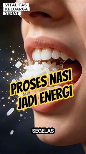 Nasi Jadi Energi: Rahasia Pencernaan Tubuh! #Shortsvideo