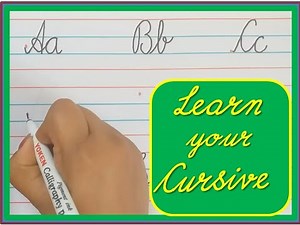 How to teach Cursive writing for beginners - Easy step by step method - Capital and small letters