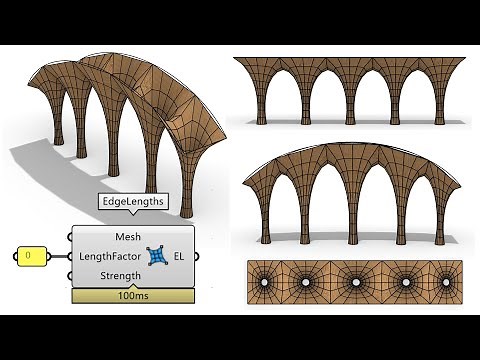 Grasshopper Kangaroo Tutorial (Parametric Structure)
