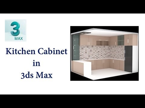 Kitchen Cabinet Modeling in 3ds Max | Kitchen Cabinet in 3ds Max