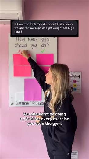 Oriana - Coach O | Personal Trainer | Online Workouts on Instagram: "How many reps should you do? ⬇️ The howtobuildmuscle #strengthtrainingbuilding workouts has always been 3 x 8-12 And it seems like every workout you see on Instagram has 3 x 8-12 for Every. Single. Exercise. While you can get results from that rep range and there’s not inherently anything wrong it - it’s not the best approach. 🤯 New research now tells us that muscle can be built anywhere from 3-30 reps - even up to 100 reps. S
