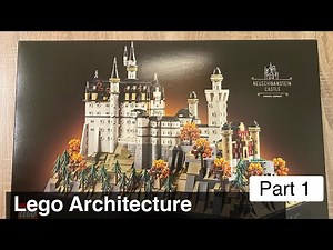 Lego Architecture Neuschwanstein Castle Set (21063) – Live Build: Part 1 🏰 #lego #legofan #asmr
