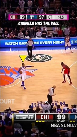 PART 2 - Carmelo Single-Handedly Winning It in the Clutch 😤 Ending Bulls at Knicks #nba #shorts
