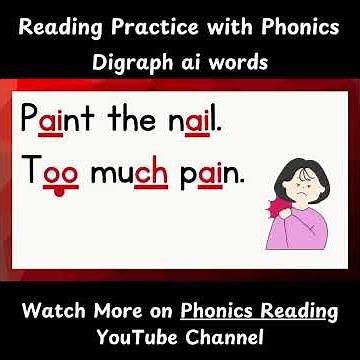 Digraph AI Words Part 4 | English Reading Practice with Phonics #shorts #phonics