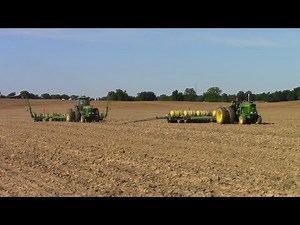 1970's John Deere Tractors Planting Corn