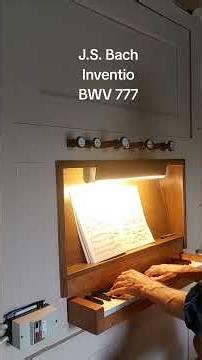 Inventio BWV 777, nr 8 by Bachon organ manualiter#bach #earlymusic #organ