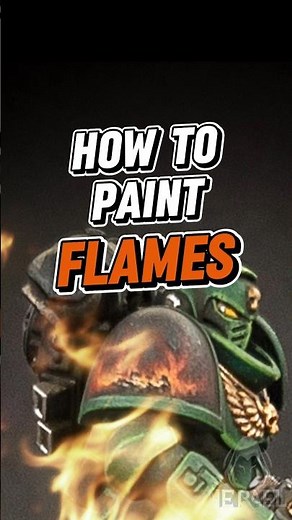 How to freehand flames on your tabletop miniatures