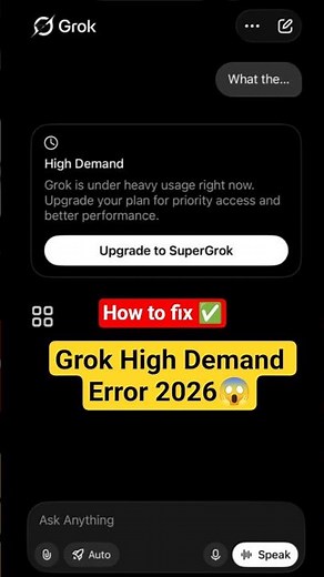 Grok High Demand Error Fix 2026 😱 | Grok Not Working Problem Solved (Easy Method)