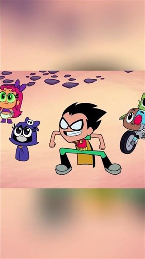 Robin & Baby Titans DEFEAT Baby King! #reels #teentitansgo #funny #dc #cartoon #shorts