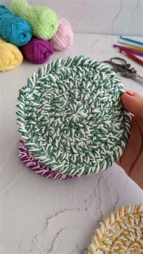 Round Crochet Coasters