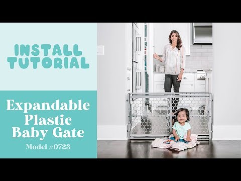 Expandable Plastic Baby Gate | Install Tutorial
