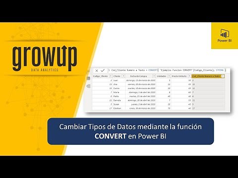 Cambiar Tipos de Datos mediante la función CONVERT en Power BI