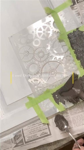 How to Create Raised Stencils with Chalk Paint (Easy Texture Trick!). #30daysuperfans