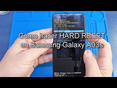 Como hacer HARD RESET en Samsung Galaxy A03s