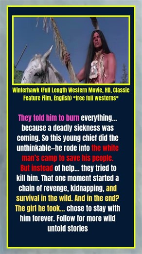 Winterhawk (Full Length Western Movie, HD, Classic Feature Film, English) free full westerns#shorts