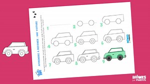 Tuto facile : Apprendre à faire un dessin de voiture pas à pas