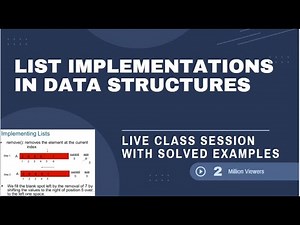 Lec 05 (C): Lists Implementation in Data Structures | Analysis of Array Lists | Data Structures