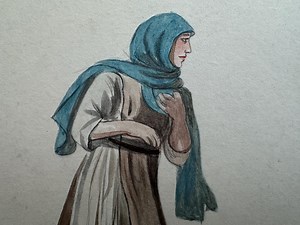 Medieval Theatre Costume Design - French Peasant - Original Illustration Art - Etsy UK