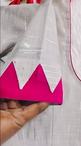 Simple sleeve pattern blouse designs