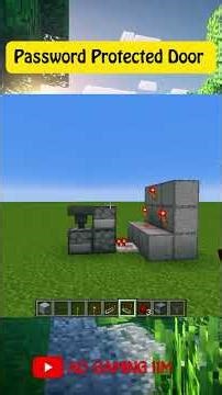 Minecraft Password Door Tutorial #shorts