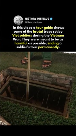 Vietnam war traps were brutal☠️