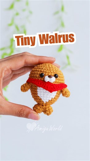 Let’s crochet a tiny walrus friend!