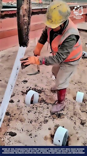 Advanced Machine Wick Drain Inserter to Accelerate Soft Soil Stabilization in Construction Work