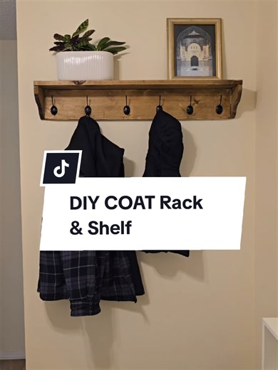 How to DIY a Coat Rack with shelf: A simple woodworking project to maximize entryway storage and organization. What you’ll need • Two 1