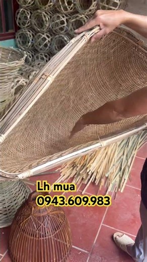 Beautifully hand-stitched fish traps.