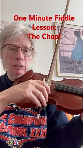 Learn the basic fiddle chop in this one minute lesson. #fiddlelessons #fiddlechop #chop