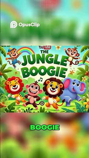 🐒🦁 The Jungle Boogie | Fun Animal Dance Song for Kids! | Boogie, Swing, Clap, Jump! 🎶