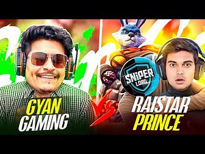 Gyan Gaming Vs Raistar & Happy Price Clash Squad 1 साल का बुरा 4 v 4 Fight- Free Fire Max