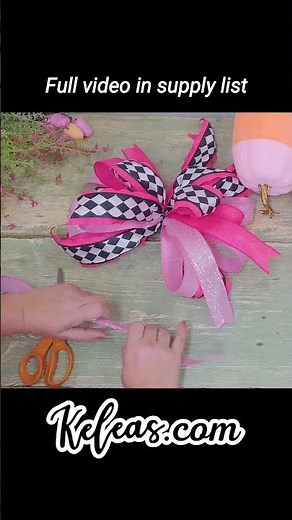 DIY Pink Funky Bow | Ribbon Tutorial