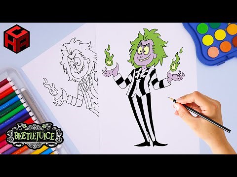 How to Draw Beetlejuice | Step by step |(Easy Drawing)