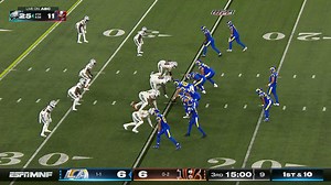 Stafford comes out of halftime firing on a 22-yard strike to Higbee