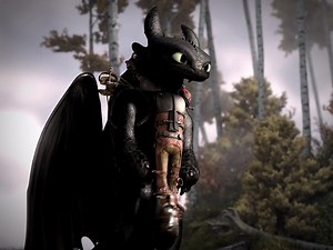 Hiccup Shooting Bow for His Dad Scene