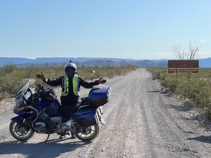 Conquering Old Maverick Road in Big Bend National Park on a 2015 BMW R1200RT