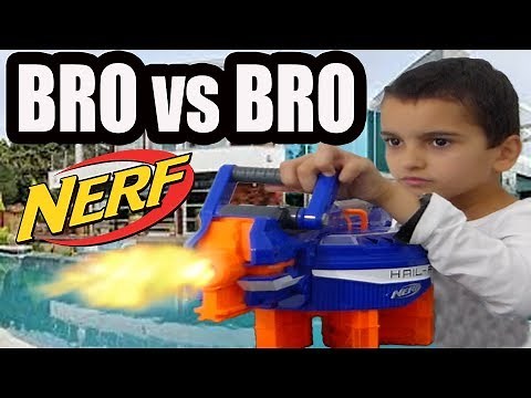 NERF WAR GAME BRO VS BRO